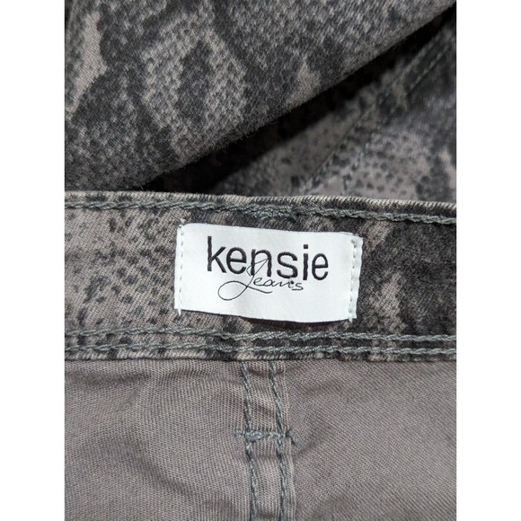 Kensie Jeans Effortless Ankle Womens Size 10/30 10 Mid Rise Snake Skin Print - Picture 11 of 13